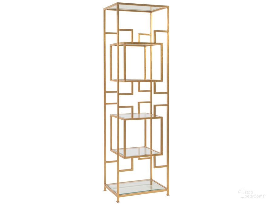 The appearance of Metal Designs Suspension Slim Etagere 01-2006-990-48 designed by Artistica Home in the transitional interior design. This gold piece of furniture  was selected by 1StopBedrooms from Metal Designs Collection to add a touch of cosiness and style into your home. Sku: 01-2006-990-48. Product Type: Etagere. Image1