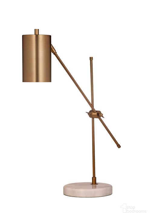 The appearance of Danielle Task Lamp In Gold designed by Bassett Mirror Company in the modern / contemporary interior design. This gold piece of furniture  was selected by 1StopBedrooms from Metal Collection to add a touch of cosiness and style into your home. Sku: L3368TEC. Material: Metal. Product Type: Table Lamp. Image1