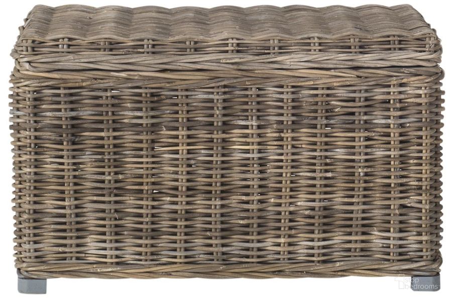 The appearance of Mikasi Natural Wicker Trunk designed by Safavieh in the traditional interior design. This grey piece of furniture  was selected by 1StopBedrooms from Safavieh SEA Collection to add a touch of cosiness and style into your home. Sku: SEA7018A. Product Type: Storage Trunk. Material: Rattan. Image1