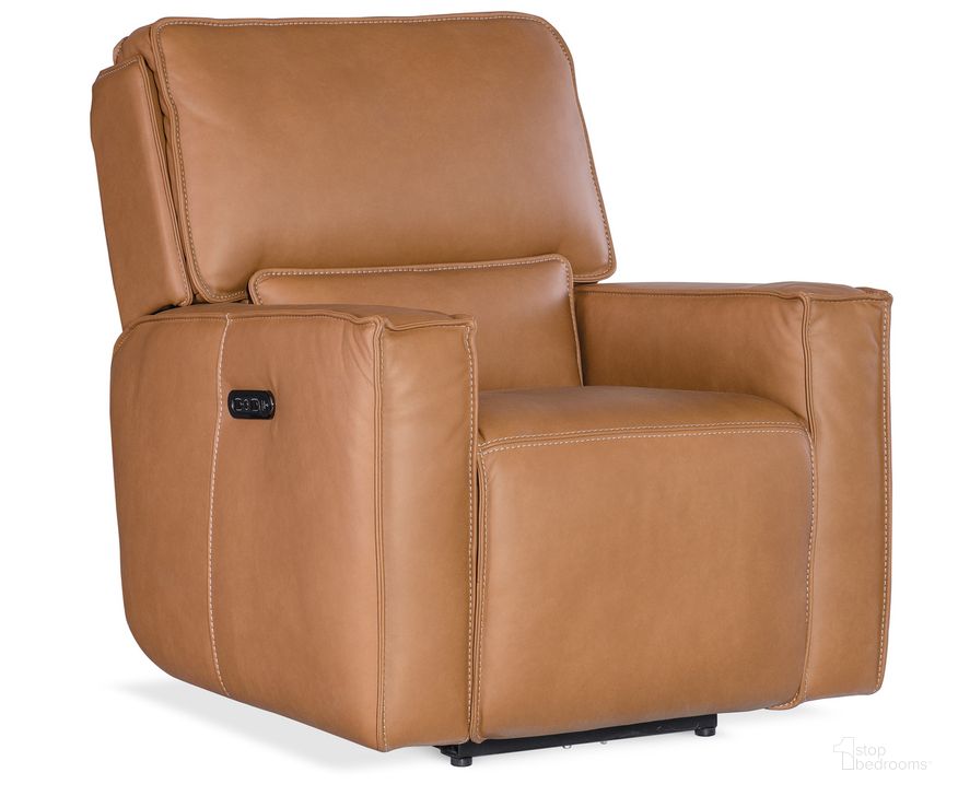 The appearance of Miles Zero Gravity Power Recliner W/ Power Headrest In Brown designed by Hooker in the transitional interior design. This brown piece of furniture  was selected by 1StopBedrooms from MS Collection to add a touch of cosiness and style into your home. Sku: SS727-PHZ1-084. Material: Leather. Product Type: Recliner. Image1