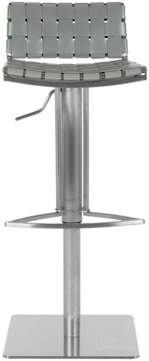 The appearance of Mitchell Grey Gas Lift Swivel Bar Stool designed by Safavieh in the transitional interior design. This grey piece of furniture  was selected by 1StopBedrooms from Mitchell Collection to add a touch of cosiness and style into your home. Sku: FOX3001D. Product Type: Barstool. Material: Stainless Steel. Image1