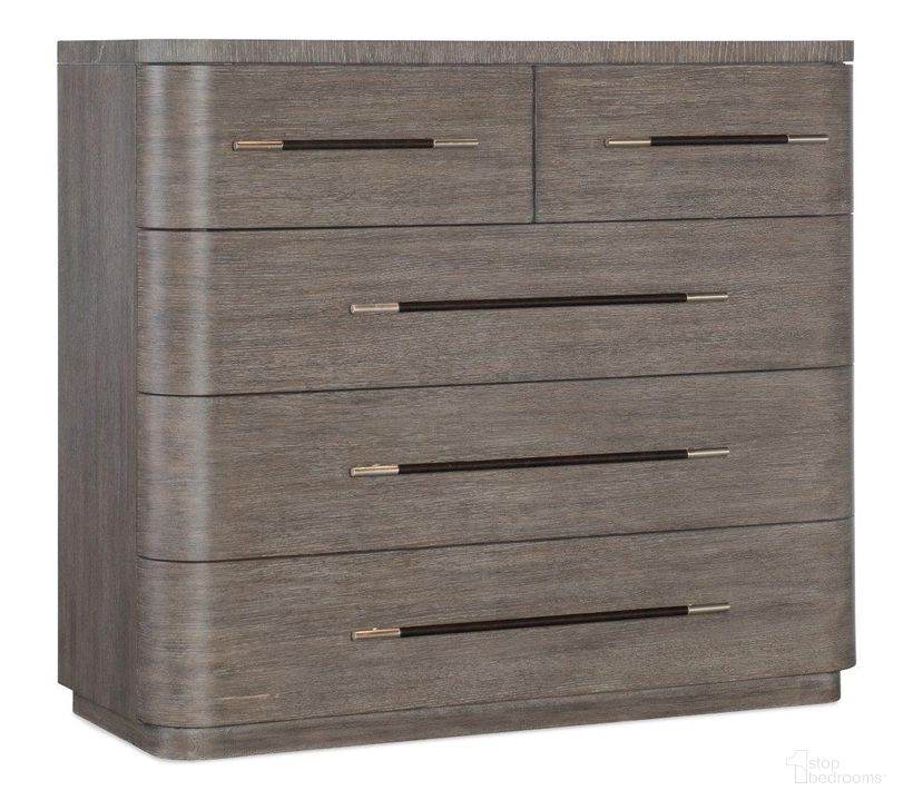 The appearance of Modern Mood Bachelors Chest In Brown designed by Hooker in the modern / contemporary interior design. This brown piece of furniture  was selected by 1StopBedrooms from Mood Collection to add a touch of cosiness and style into your home. Sku: 6850-90017-89. Product Type: Chest. Material: Wood Veneer. Image1