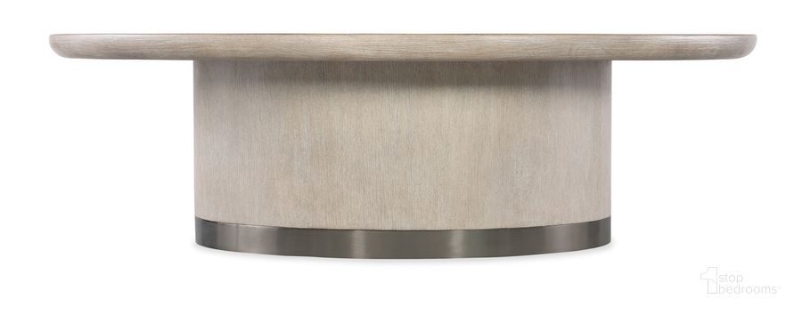 The appearance of Modern Mood Round Cocktail Table In Light Brown designed by Hooker in the modern / contemporary interior design. This light brown piece of furniture  was selected by 1StopBedrooms from Mood Collection to add a touch of cosiness and style into your home. Sku: 6850-80311-80. Product Type: Cocktail Table. Material: Wood Veneer. Image1