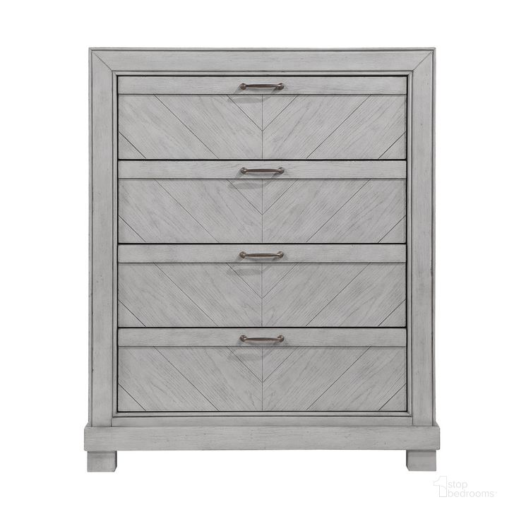 The appearance of Montana Chest In Gray designed by Steve Silver in the modern / contemporary interior design. This gray piece of furniture  was selected by 1StopBedrooms from Montana Collection to add a touch of cosiness and style into your home. Sku: MON900C. Product Type: Chest. Material: Plywood. Image1