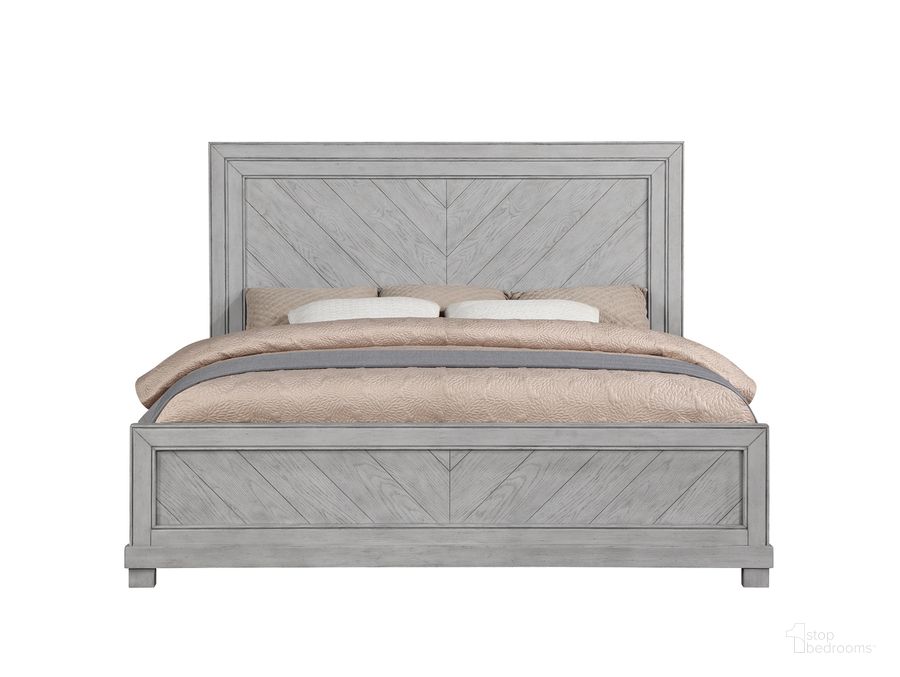 The appearance of Montana King Bed In Gray designed by Steve Silver in the modern / contemporary interior design. This gray piece of furniture  was selected by 1StopBedrooms from Montana Collection to add a touch of cosiness and style into your home. Sku: MON900KHB;MON900KFB;MON900SR. Product Type: Bed. Bed Size: King. Material: MDF. Image1
