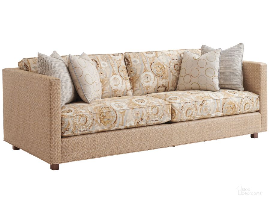 The appearance of Montebello Sofa designed by Tommy Bahama in the transitional interior design. This  piece of furniture  was selected by 1StopBedrooms from Palm Desert Collection to add a touch of cosiness and style into your home. Sku: 01-1952-33-40. Product Type: Sofa. Image1