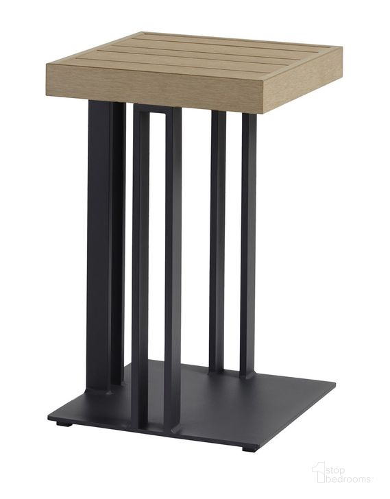 The appearance of Montecito Outdoor Accent Table In Black designed by Vanguard Furniture in the  interior design. This black piece of furniture  was selected by 1StopBedrooms from Montecito Collection to add a touch of cosiness and style into your home. Sku: OW509-E. Material: Metal. Product Type: Outdoor Table. Image1