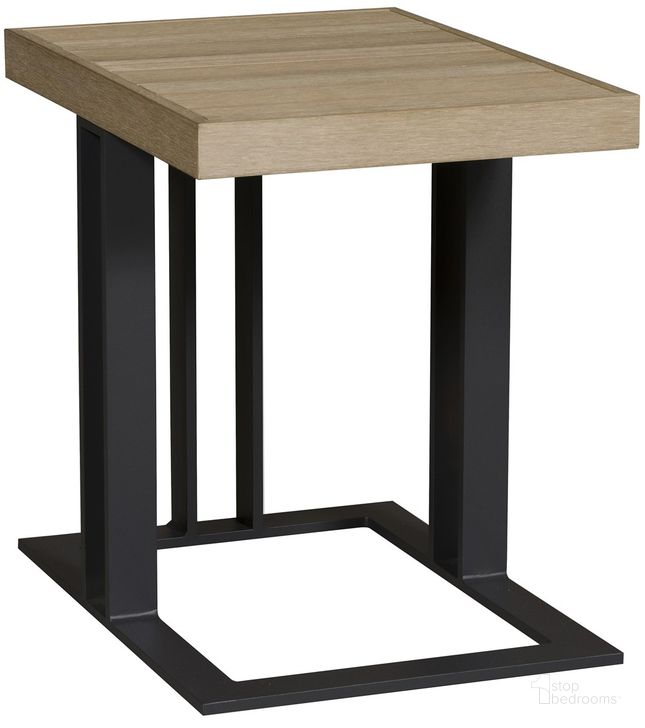 The appearance of Montecito Outdoor Accent Table In Black designed by Vanguard Furniture in the  interior design. This black piece of furniture  was selected by 1StopBedrooms from Montecito Collection to add a touch of cosiness and style into your home. Sku: OW511-E. Material: Metal. Product Type: Outdoor Table. Image1