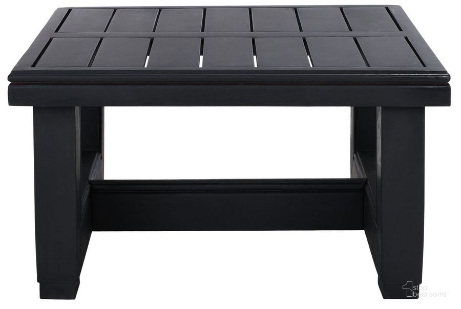 The appearance of Montford End Table In Black designed by Safavieh Couture in the modern / contemporary interior design. This black piece of furniture  was selected by 1StopBedrooms from Montford Collection to add a touch of cosiness and style into your home. Sku: CPT1002B. Material: Aluminum. Product Type: Outdoor Table. Image1