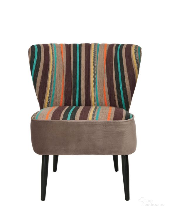The appearance of Morgan Multi Striped and Black Accent Chair designed by Safavieh in the modern / contemporary interior design. This  piece of furniture  was selected by 1StopBedrooms from Morgan Collection to add a touch of cosiness and style into your home. Sku: MCR4548A. Material: Wood. Product Type: Accent Chair. Image1