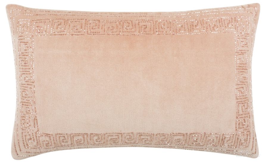 The appearance of Morrocan Border Pillow designed by Safavieh in the modern / contemporary interior design. This blush piece of furniture  was selected by 1StopBedrooms from Safavieh PLS Collection to add a touch of cosiness and style into your home. Sku: PLS867A-1220. Material: Polyester. Product Type: Pillows and Throw. Image1