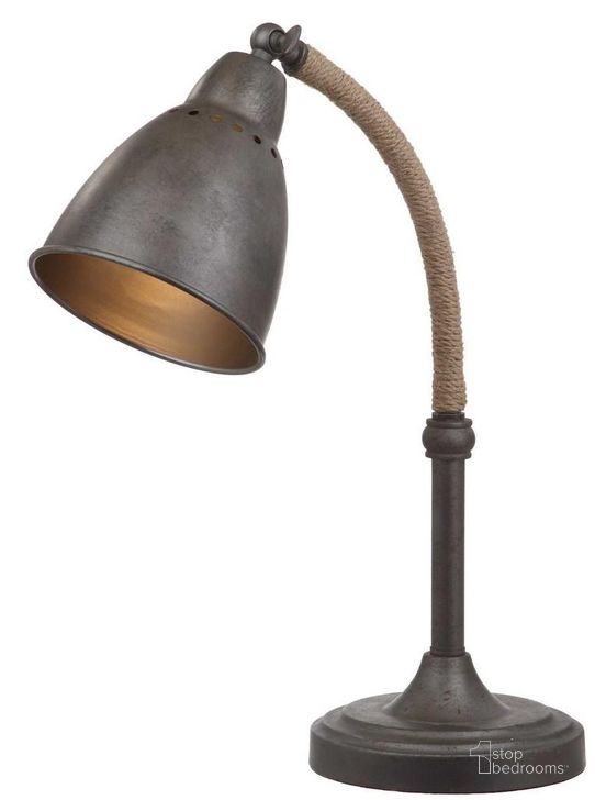 The appearance of Nari Dark Gray 19.5 Inch Table Lamp designed by Safavieh in the traditional interior design. This dark grey piece of furniture  was selected by 1StopBedrooms from Safavieh TBL Collection to add a touch of cosiness and style into your home. Sku: TBL4029A. Product Type: Table Lamp. Image1