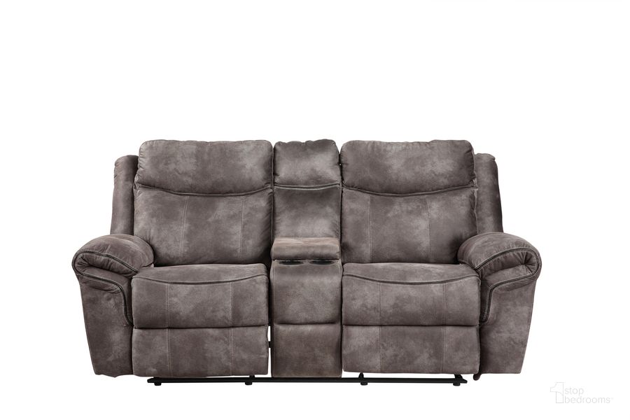 The appearance of Nashville Glider Recliner Conso In Gray designed by Steve Silver in the transitional interior design. This gray piece of furniture  was selected by 1StopBedrooms from Nashville Collection to add a touch of cosiness and style into your home. Sku: NH850CLG. Product Type: Glider Reclining. Material: Plywood. Image1