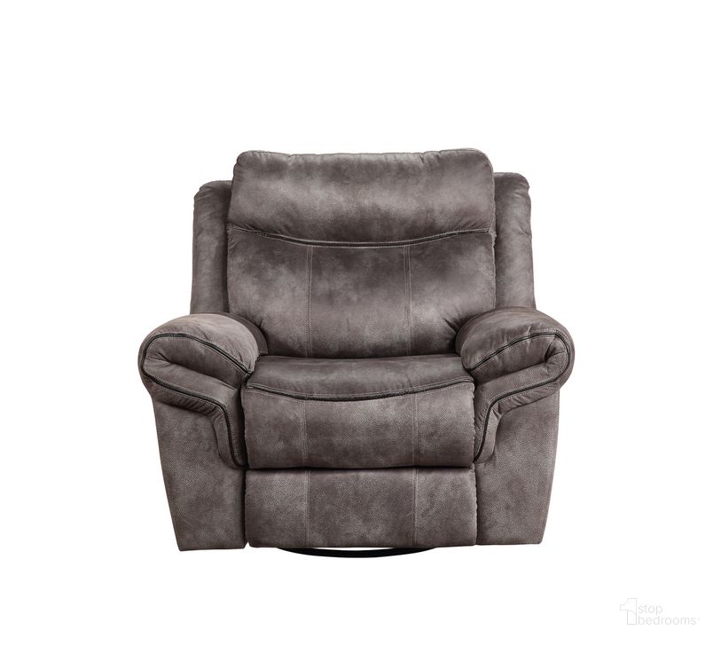 The appearance of Nashville Glider Recliner Grey In Gray designed by Steve Silver in the transitional interior design. This gray piece of furniture  was selected by 1StopBedrooms from Nashville Collection to add a touch of cosiness and style into your home. Sku: NH850RG. Product Type: Glider Reclining. Material: Plywood. Image1