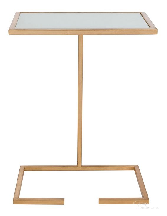 The appearance of Neil Gold and White Gold Leaf Accent Table designed by Safavieh in the modern / contemporary interior design. This gold and white piece of furniture  was selected by 1StopBedrooms from Neil Collection to add a touch of cosiness and style into your home. Sku: FOX2528A. Product Type: Accent Table. Material: Iron. Image1