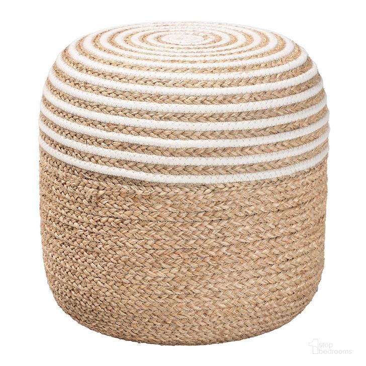 The appearance of Nequiel Seagrass and Woven Rope Ottoman Footstool In Natural Brown designed by Baxton Studio in the bohemian interior design. This natural brown piece of furniture  was selected by 1StopBedrooms from Nequiel Collection to add a touch of cosiness and style into your home. Sku: F234-FT5-Seagrass/Cotton-Stool. Product Type: Ottoman. Material: Cotton. Image1