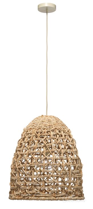 The appearance of Netted Pendant In Natural designed by Jamie Young Company in the coastal interior design. This natural piece of furniture  was selected by 1StopBedrooms from Netted Collection to add a touch of cosiness and style into your home. Sku: 5NETT-CHNA. Product Type: Pendant Lighting. Material: Rope. Image1