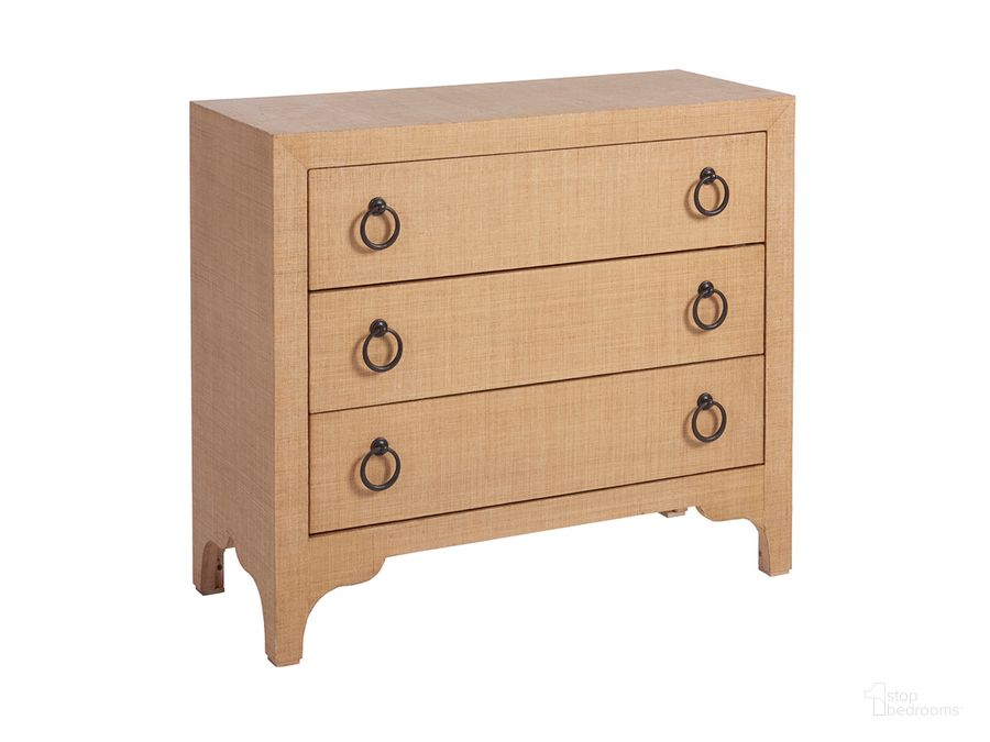 The appearance of Newport Sandstone Balboa Island Raffia Hall Chest By Barclay Butera designed by Barclay Butera in the transitional interior design. This brown piece of furniture  was selected by 1StopBedrooms from Newport Collection to add a touch of cosiness and style into your home. Sku: 01-0920-974. Material: Wood. Product Type: Accent Chest. Image1