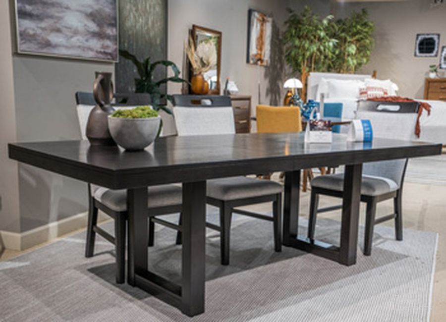 The appearance of Neymorton Dining Extension Table In Grayish Brown designed by Signature Design by Ashley in the modern / contemporary interior design. This grayish brown piece of furniture  was selected by 1StopBedrooms from Neymorton Collection to add a touch of cosiness and style into your home. Sku: D618-35. Product Type: Dining Table. Size: 90.