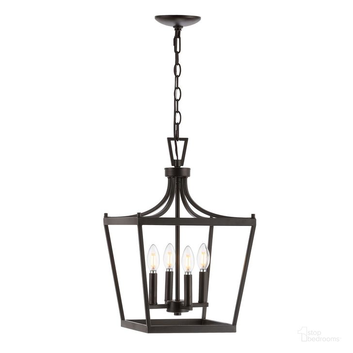 The appearance of Nichi 4Lt Pendant PND4090A designed by Safavieh in the traditional interior design. This oil rubbed bronze finsh piece of furniture  was selected by 1StopBedrooms from Nichi Collection to add a touch of cosiness and style into your home. Sku: PND4090A. Product Type: Pendant Lighting. Image1