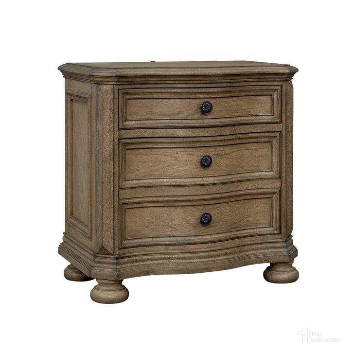 The appearance of Nightstand In Pecan designed by Avalon Furniture in the traditional interior design. This pecan piece of furniture  was selected by 1StopBedrooms from Sandblast Collection to add a touch of cosiness and style into your home. Sku: B00216 N. Product Type: Nightstand. Material: Poplar. Image1