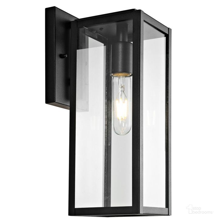 The appearance of Norsan Outdoor Wall Lantern designed by Safavieh in the modern / contemporary interior design. This black piece of furniture  was selected by 1StopBedrooms from Norsan Collection to add a touch of cosiness and style into your home. Sku: PLT4006A. Product Type: Outdoor Lighting. Material: Iron. Image1