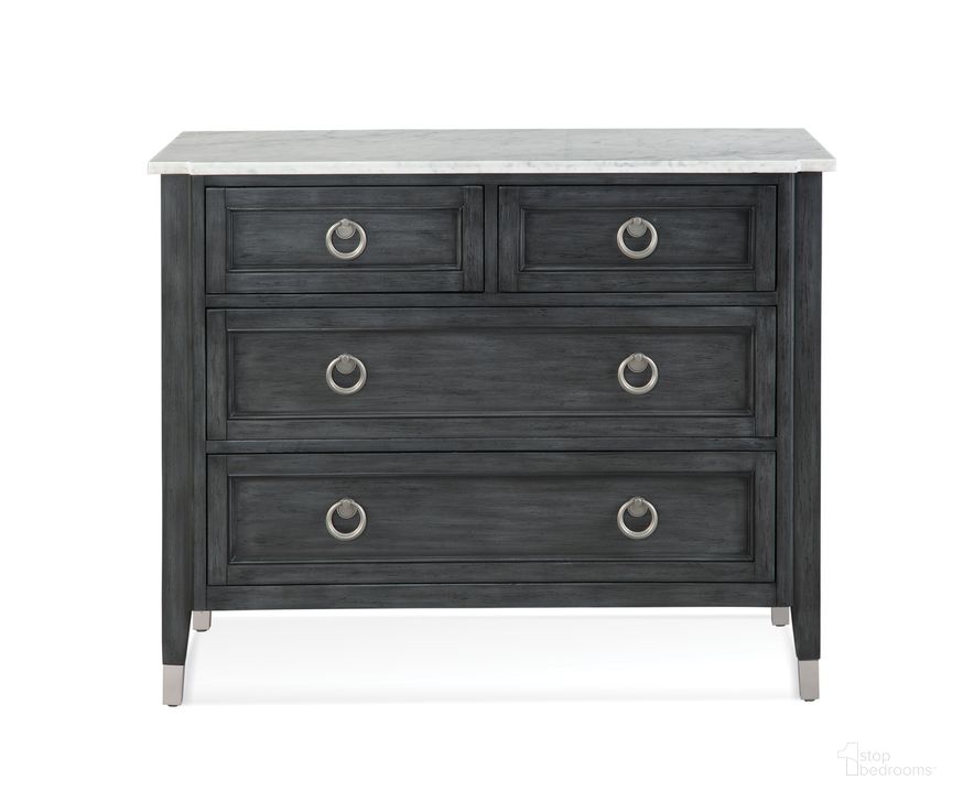 The appearance of North Bend Hall Chest In Black designed by Bassett Mirror Company in the modern / contemporary interior design. This black piece of furniture  was selected by 1StopBedrooms from North Bend Collection to add a touch of cosiness and style into your home. Sku: 8200-LR-766EC. Material: Wood. Product Type: Accent Chest. Image1