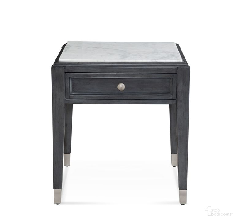 The appearance of North Bend End Table In Black designed by Bassett Mirror Company in the modern / contemporary interior design. This black piece of furniture  was selected by 1StopBedrooms from North Bend Collection to add a touch of cosiness and style into your home. Sku: 8200-LR-250EC. Material: Wood. Product Type: End Table. Image1