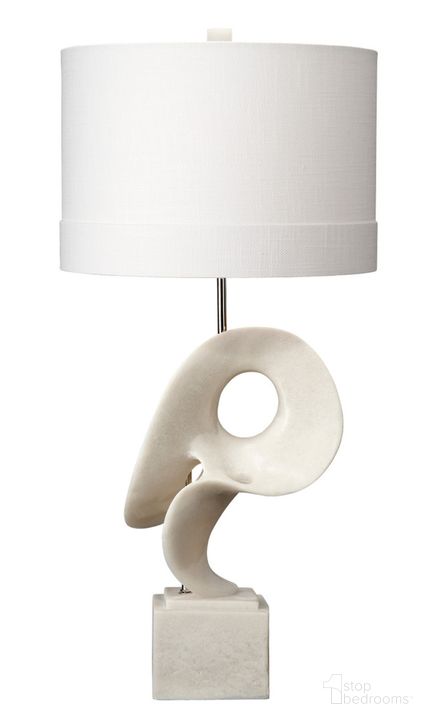 The appearance of Obscure Table Lamp In White designed by Jamie Young Company in the modern / contemporary interior design. This white piece of furniture  was selected by 1StopBedrooms from Obscure Collection to add a touch of cosiness and style into your home. Sku: 9OBSCUREWH. Material: Resin. Product Type: Table Lamp. Image1