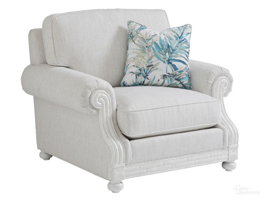 The appearance of Ocean Breeze Coral Gables Chair designed by Tommy Bahama in the transitional interior design. This shell piece of furniture  was selected by 1StopBedrooms from Ocean Breeze Collection to add a touch of cosiness and style into your home. Sku: 01-7869-11-01. Material: Wood. Product Type: Accent Chair. Image1