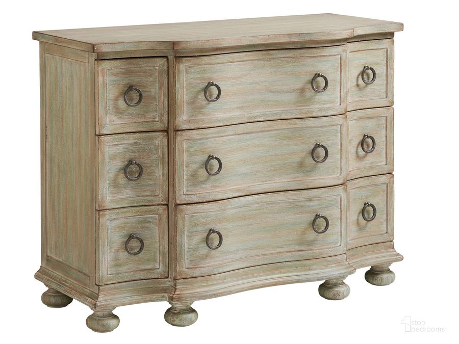 The appearance of Ocean Breeze Mc Alister Hall Chest 01-0571-973 designed by Tommy Bahama in the transitional interior design. This copper piece of furniture  was selected by 1StopBedrooms from Ocean Breeze Collection to add a touch of cosiness and style into your home. Sku: 01-0571-973. Material: Wood. Product Type: Chest. Image1