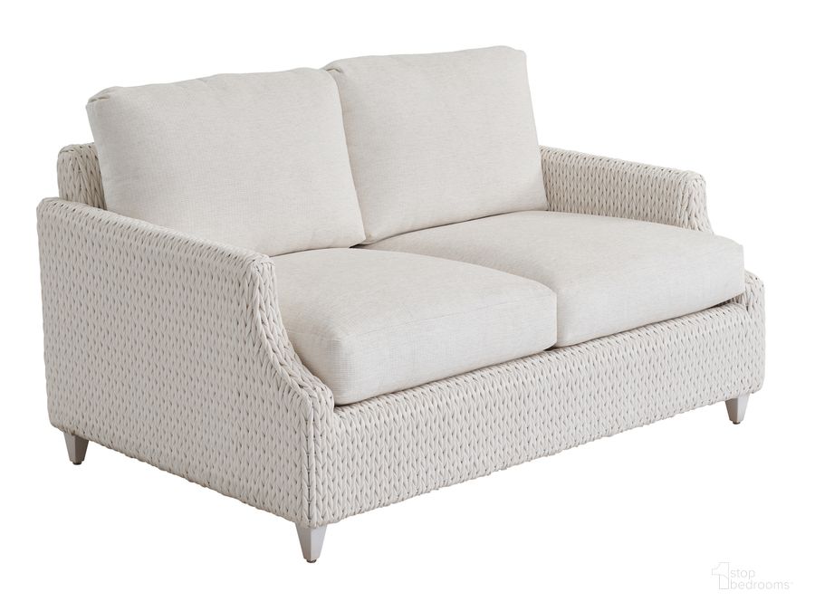 The appearance of Ocean Breeze Promenade Loveseat designed by Tommy Bahama in the coastal interior design. This  piece of furniture  was selected by 1StopBedrooms from Ocean Breeze Promenade Collection to add a touch of cosiness and style into your home. Sku: 01-3460-22-40. Product Type: Outdoor Loveseat. Image1