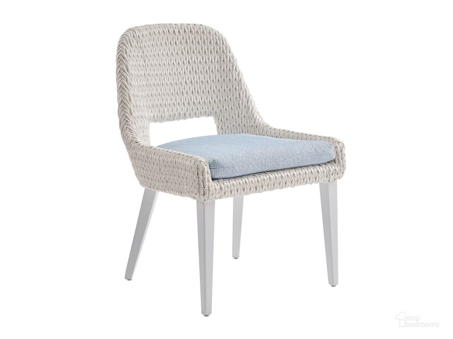 The appearance of Ocean Breeze Promenade Occasional Dining Chair designed by Tommy Bahama in the coastal interior design. This  piece of furniture  was selected by 1StopBedrooms from Ocean Breeze Promenade Collection to add a touch of cosiness and style into your home. Sku: 01-3460-18-40. Product Type: Outdoor Dining Chair. Image1