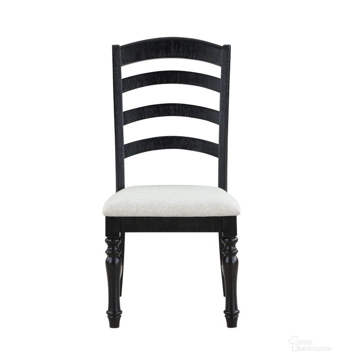 The appearance of Odessa Side Chair Set of 2 In Black designed by Steve Silver in the transitional interior design. This black piece of furniture  was selected by 1StopBedrooms from Odessa Collection to add a touch of cosiness and style into your home. Sku: ODE500KS. Product Type: Side Chair. Material: Plywood. Image1