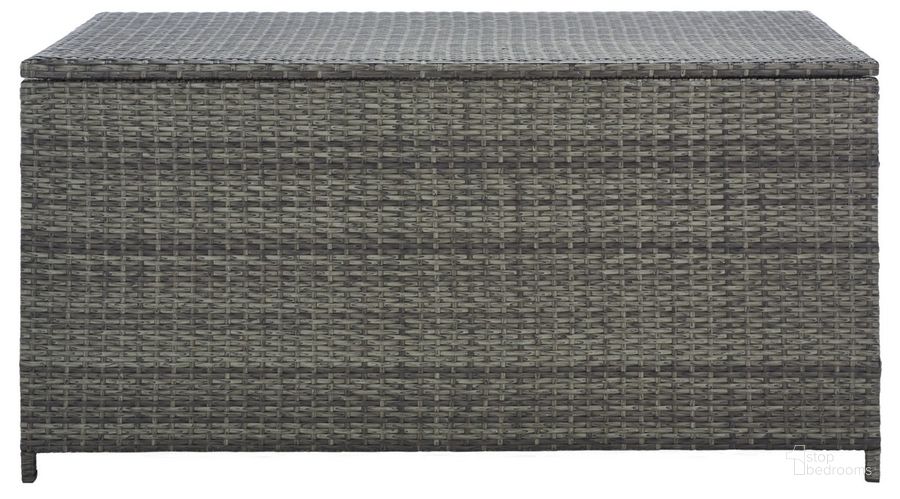 The appearance of Oliveira Cushion Box in Grey designed by Safavieh in the modern / contemporary interior design. This grey piece of furniture  was selected by 1StopBedrooms from Oliveira Collection to add a touch of cosiness and style into your home. Sku: PAT7709C. Material: Steel. Product Type: Outdoor Set. Image1