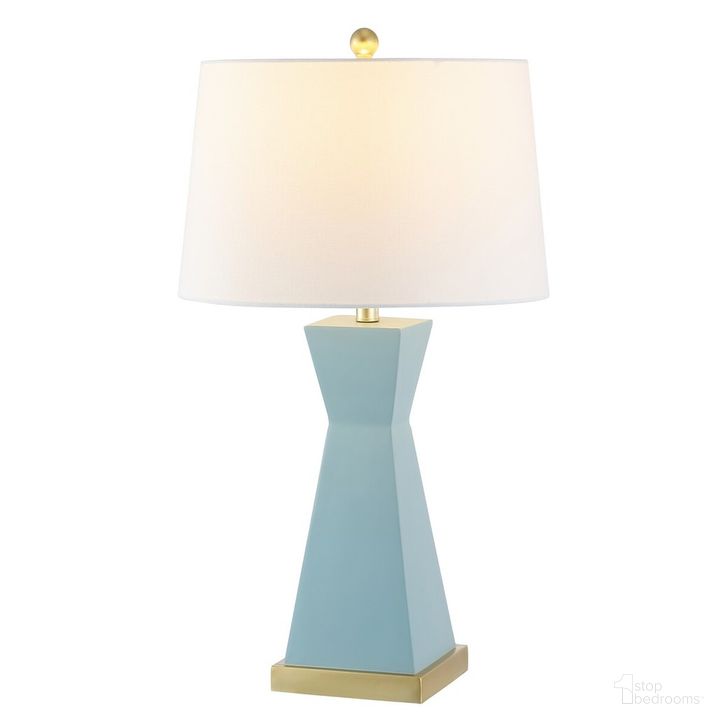 The appearance of Onder Table Lamp Set of 2 in Blue designed by Safavieh in the modern / contemporary interior design. This blue piece of furniture  was selected by 1StopBedrooms from Onder Collection to add a touch of cosiness and style into your home. Sku: TBL4406A-SET2. Product Type: Table Lamp. Image1