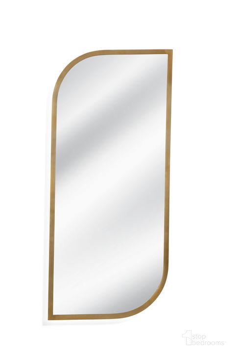 The appearance of Osprey Wall Mirror In Gold designed by Bassett Mirror Company in the modern / contemporary interior design. This gold piece of furniture  was selected by 1StopBedrooms from  to add a touch of cosiness and style into your home. Sku: M4839. Material: Metal. Product Type: Wall Mirror. Image1