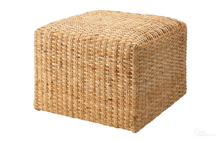 The appearance of Ottoman In Natural designed by Jamie Young Company in the traditional interior design. This natural piece of furniture  was selected by 1StopBedrooms from  to add a touch of cosiness and style into your home. Sku: 20RATT-LGNA. Product Type: Ottoman. Material: Rattan. Image1