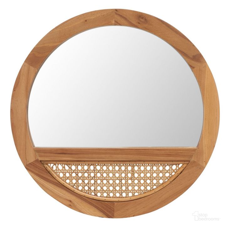 The appearance of Padma Mirror in Natural designed by Safavieh in the coastal interior design. This natural piece of furniture  was selected by 1StopBedrooms from Padma Collection to add a touch of cosiness and style into your home. Sku: MRR2015B. Material: Glass. Product Type: Mirror. Image1