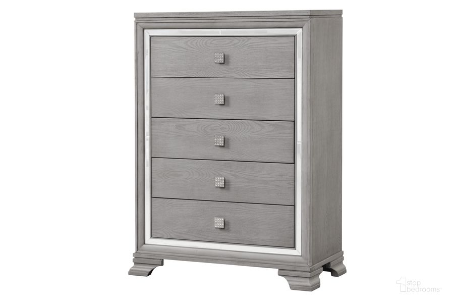 The appearance of Padua Chest In Washed Gray designed by Glory in the modern / contemporary interior design. This washed grey piece of furniture  was selected by 1StopBedrooms from Padua Collection to add a touch of cosiness and style into your home. Sku: G05800-CH. Material: Wood. Product Type: Chest. Image1