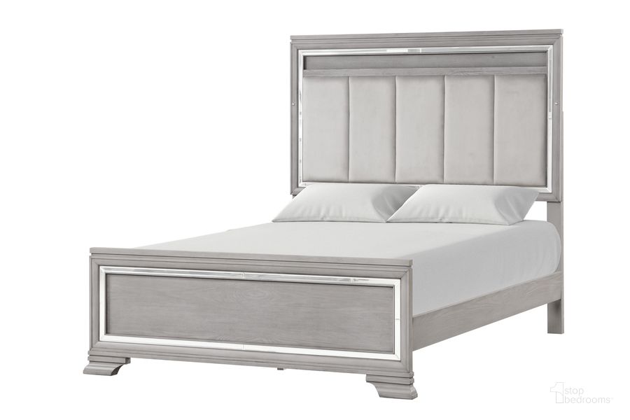 The appearance of Padua King Bed In Washed Gray designed by Glory in the modern / contemporary interior design. This washed grey piece of furniture  was selected by 1StopBedrooms from Padua Collection to add a touch of cosiness and style into your home. Sku: G05800A-KB. Material: Wood. Product Type: Bed. Bed Size: King. Image1