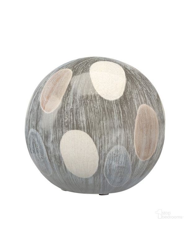 The appearance of Painted Sphere In Cream 7PAIN-SMCR designed by Jamie Young Company in the modern / contemporary interior design. This cream piece of furniture  was selected by 1StopBedrooms from Painted Collection to add a touch of cosiness and style into your home. Sku: 7PAIN-SMCR. Product Type: Decor. Material: Ceramic. Image1