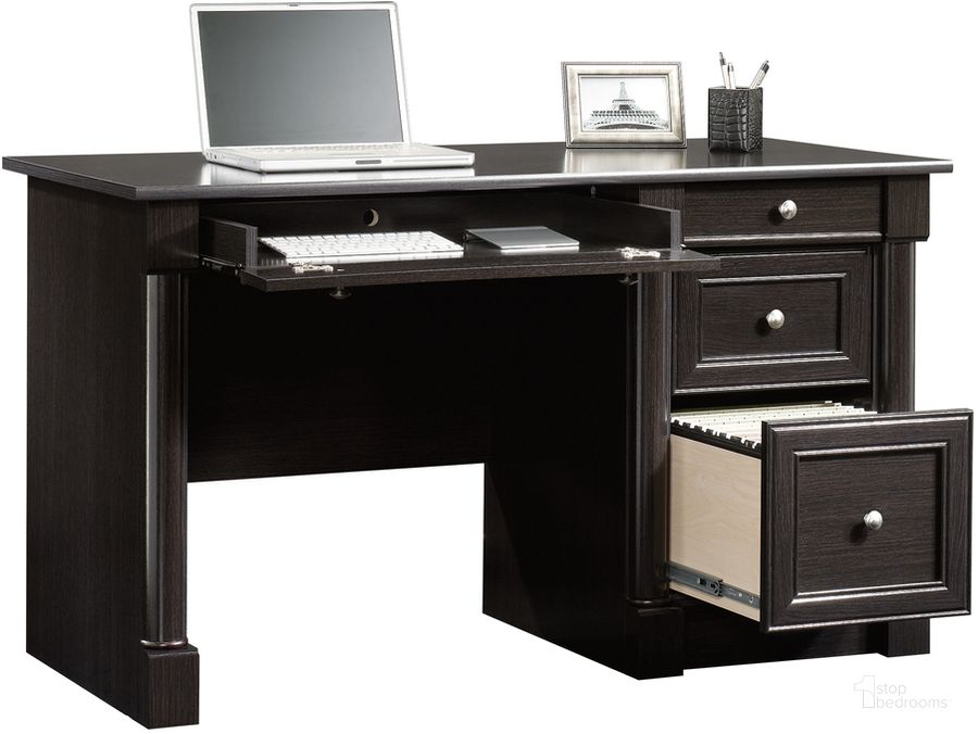 The appearance of Palladia Computer Desk In Wind Oak designed by Sauder in the traditional interior design. This wind oak piece of furniture  was selected by 1StopBedrooms from Palladia Collection to add a touch of cosiness and style into your home. Sku: 416507. Product Type: Computer Desk. Material: Engineered Wood. Image1