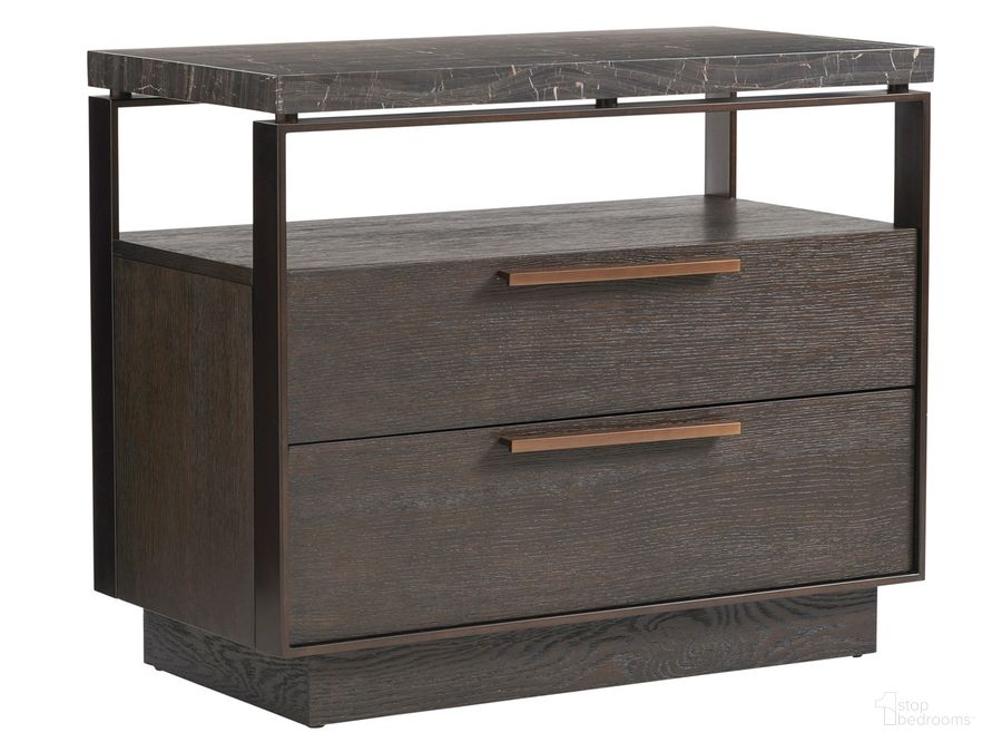 The appearance of Park City Empire Pass Bachelors Chest designed by Barclay Butera in the transitional interior design. This mocha piece of furniture  was selected by 1StopBedrooms from Park City Collection to add a touch of cosiness and style into your home. Sku: 01-0930-624. Product Type: Chest. Image1