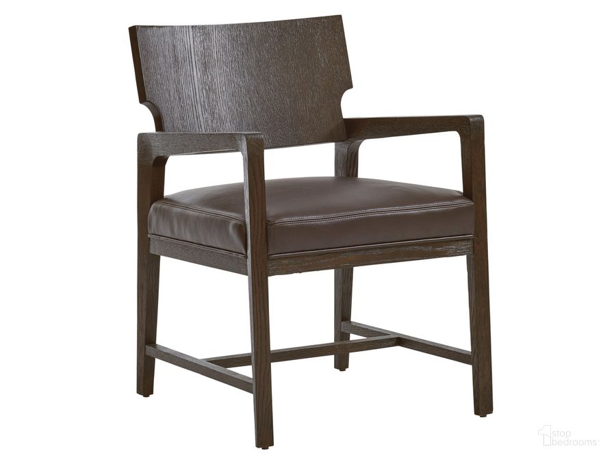 The appearance of Park City Highland Dining Chair 01-0930-881-01 designed by Barclay Butera in the modern / contemporary interior design. This dark mocha piece of furniture  was selected by 1StopBedrooms from Park City Collection to add a touch of cosiness and style into your home. Sku: 01-0930-881-01. Product Type: Dining Chair. Image1