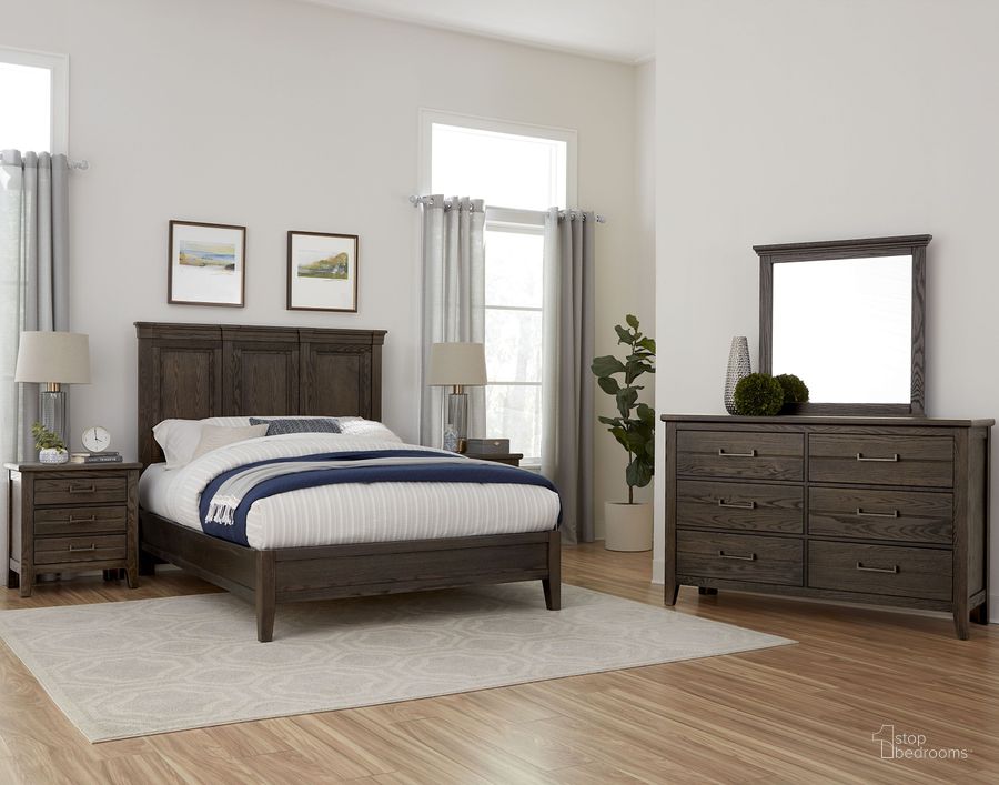The appearance of Passageways Charleston Brown Mansion Panel Bedroom Set With Low Profile Footboard designed by Artisan & Post in the transitional interior design. This brown piece of furniture  was selected by 1StopBedrooms from Passageways Collection to add a touch of cosiness and style into your home. Sku: 140-559;140-755;140-822;140-227. Material: Wood. Product Type: Bedroom Set. Bed Size: Queen. Image1