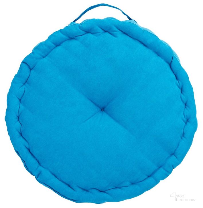 The appearance of Payton Floor Pillow in Blue designed by Safavieh in the transitional interior design. This blue piece of furniture  was selected by 1StopBedrooms from Payton Collection to add a touch of cosiness and style into your home. Sku: FLP1014C. Product Type: Pillow. Image1