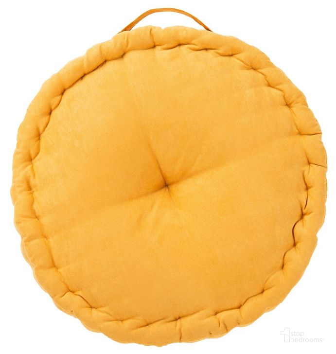 The appearance of Payton Floor Pillow in Mustard designed by Safavieh in the transitional interior design. This mustard piece of furniture  was selected by 1StopBedrooms from Payton Collection to add a touch of cosiness and style into your home. Sku: FLP1014A. Product Type: Pillow. Image1