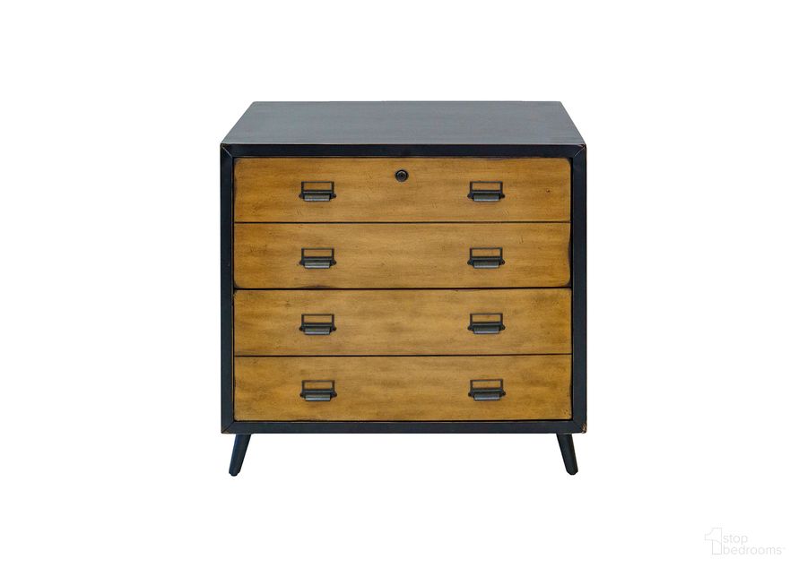 The appearance of Payton Mid-Century Wood Lateral File with Storage File Drawer In Black designed by Martin Furniture in the transitional interior design. This black piece of furniture  was selected by 1StopBedrooms from Payton Collection to add a touch of cosiness and style into your home. Sku: IMPY450. Material: Wood. Product Type: File Cabinet. Image1