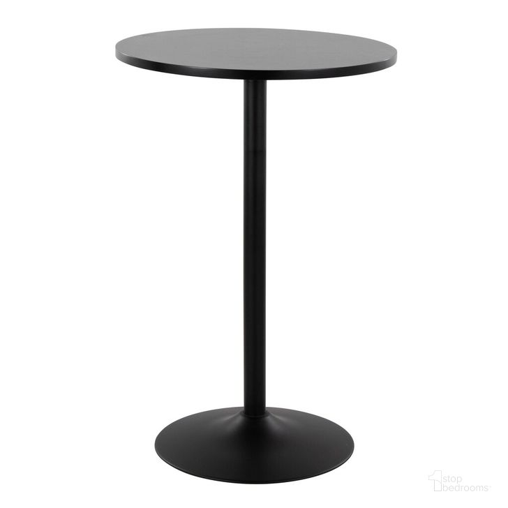 The appearance of Pebble 3 Height Table In Black designed by Lumisource in the transitional interior design. This black piece of furniture  was selected by 1StopBedrooms from Pebble Collection to add a touch of cosiness and style into your home. Sku: TB-PEB BKBK. Table Base Style: Pedestal. Table Top Shape: Round. Product Type: Dining Table. Material: MDF. Size: 27". Image1